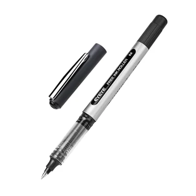 Black rollerball pens, 25 pack, 25 black ink pens, view 2